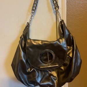 Gray Metallic Purse